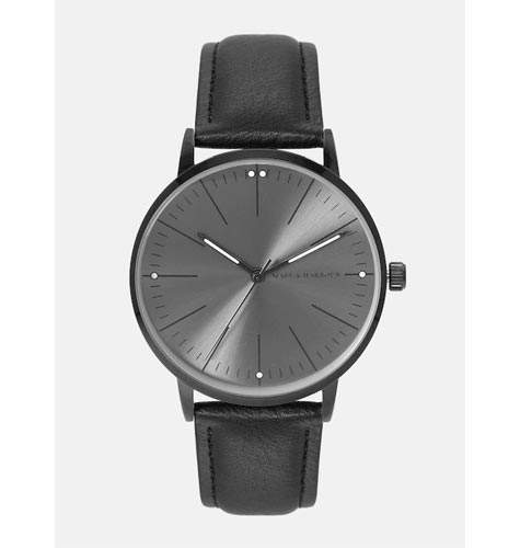 Unisex Gunmetal-Toned Analogue Watch MFB-PN-WTH-8043G